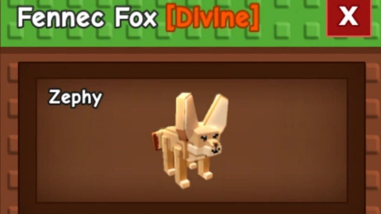 The Fennec Fox is one of the best Mutation-based Pets (Image via Roblox)